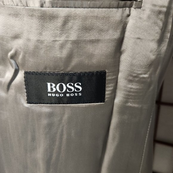 Hugo Boss 1881 Cerruti Metallizzato 100s Blue Gray Wool Suit - Picture 6 of 6